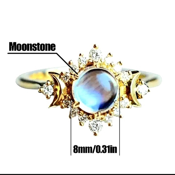 Mystical Moonstone statement ring - Picture 3 of 3